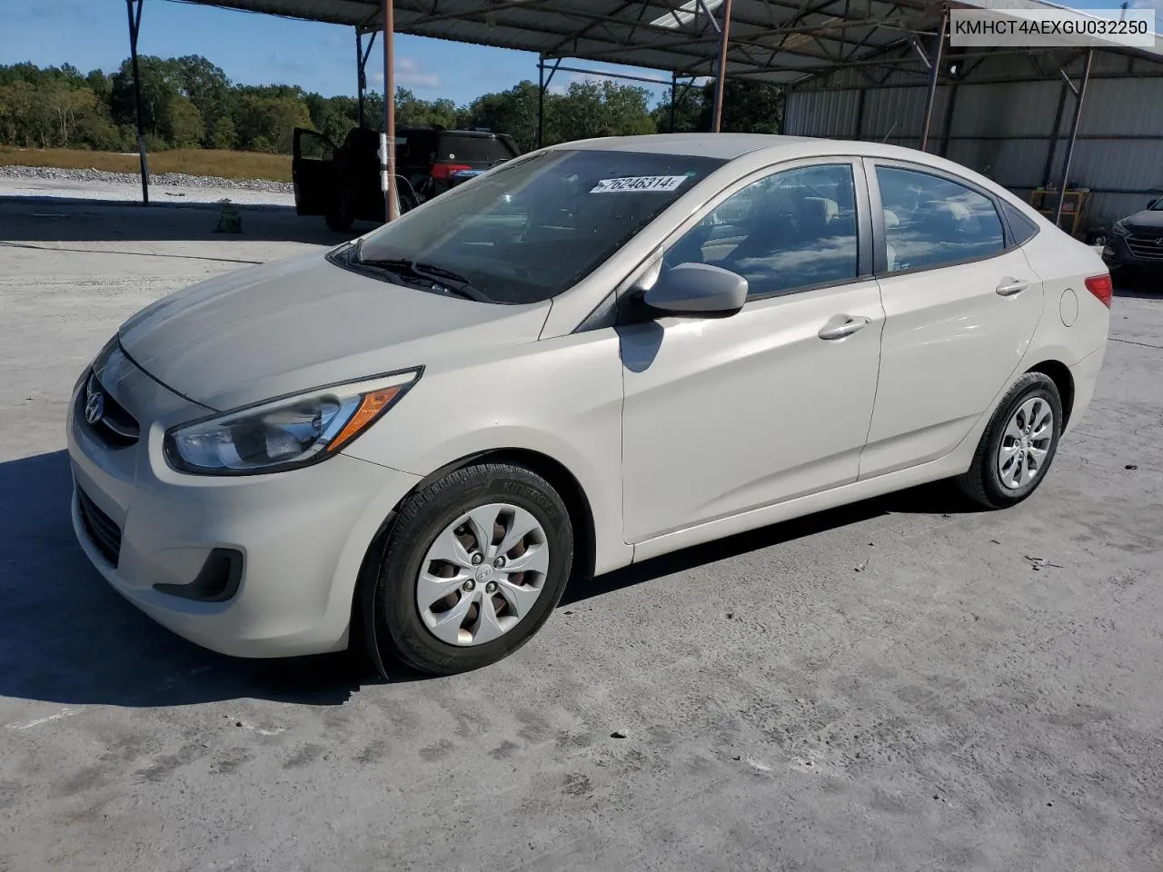 2016 Hyundai Accent Se VIN: KMHCT4AEXGU032250 Lot: 76246314