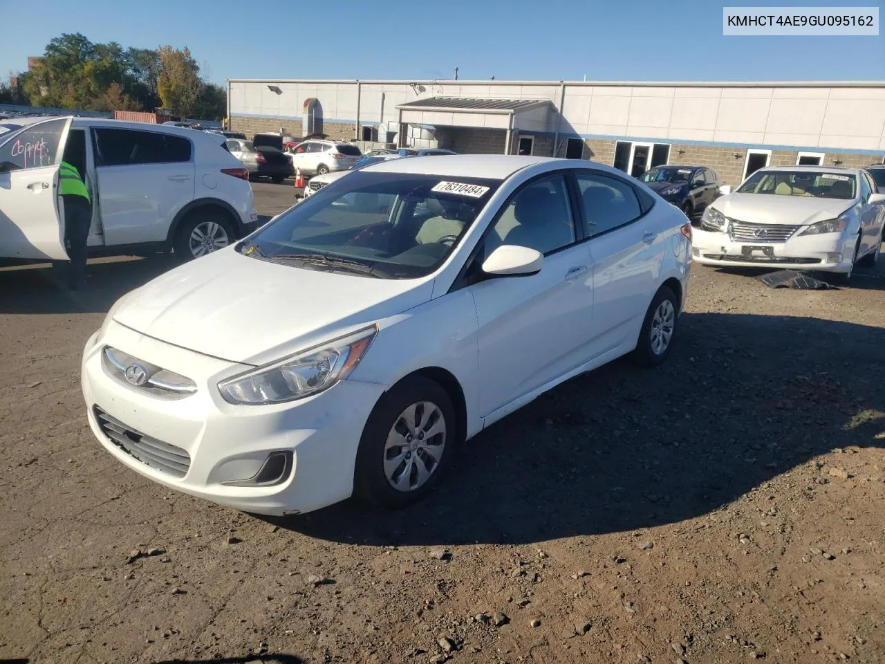 2016 Hyundai Accent Se VIN: KMHCT4AE9GU095162 Lot: 76310484