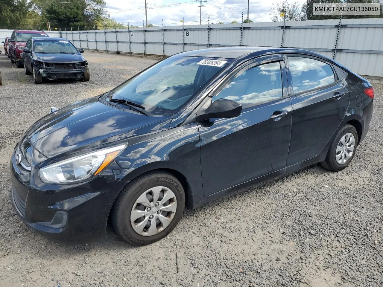 2016 Hyundai Accent Se VIN: KMHCT4AE7GU136050 Lot: 76388264