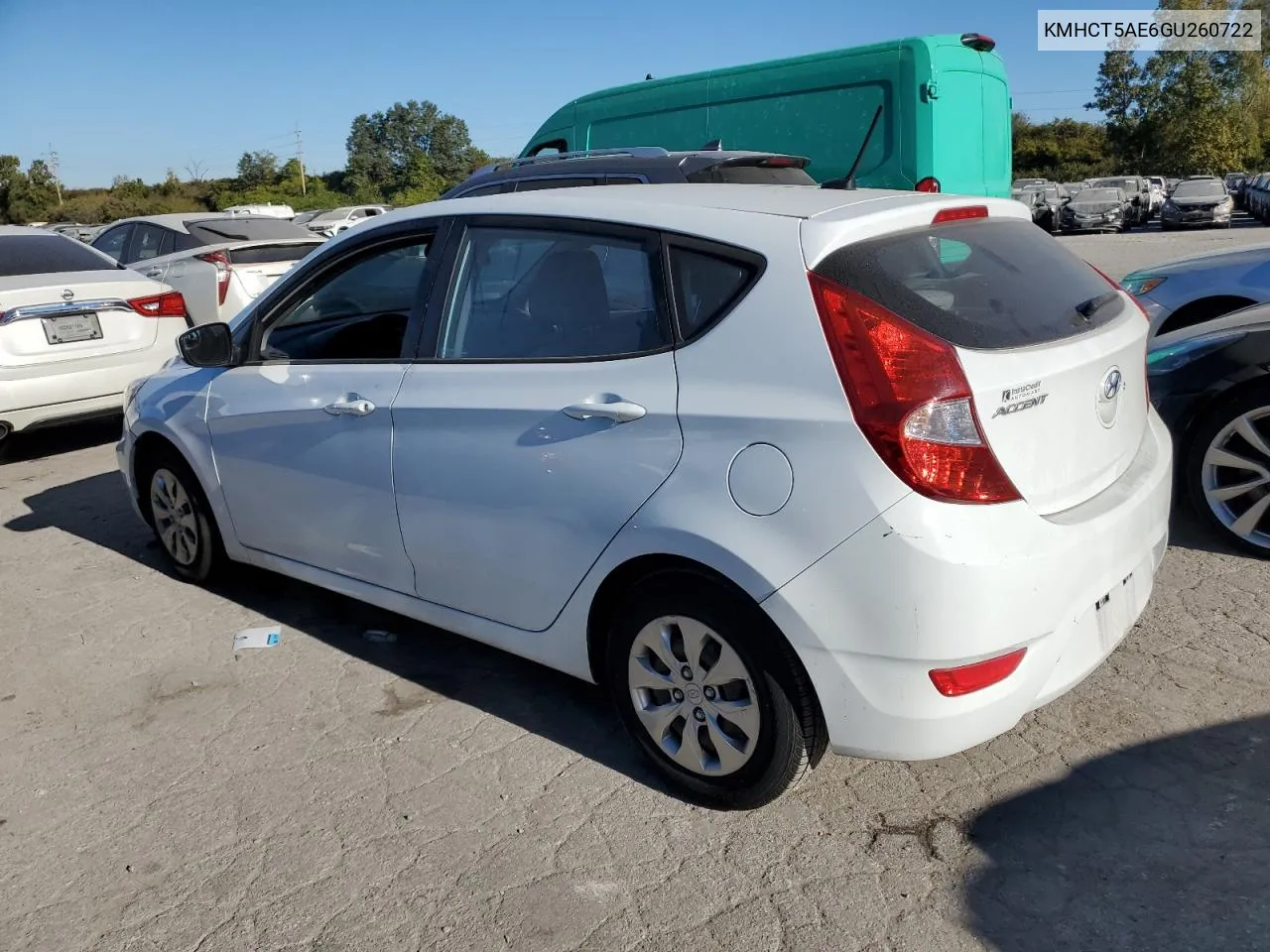 2016 Hyundai Accent Se VIN: KMHCT5AE6GU260722 Lot: 76591294