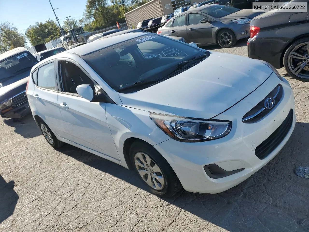 2016 Hyundai Accent Se VIN: KMHCT5AE6GU260722 Lot: 76591294