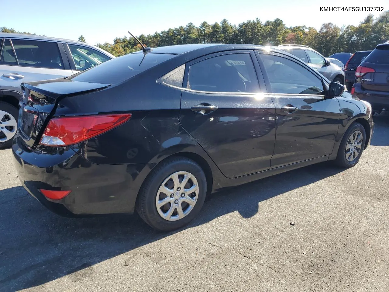 2016 Hyundai Accent Se VIN: KMHCT4AE5GU137732 Lot: 76761184