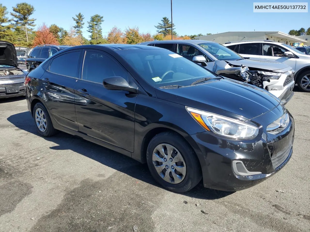 2016 Hyundai Accent Se VIN: KMHCT4AE5GU137732 Lot: 76761184