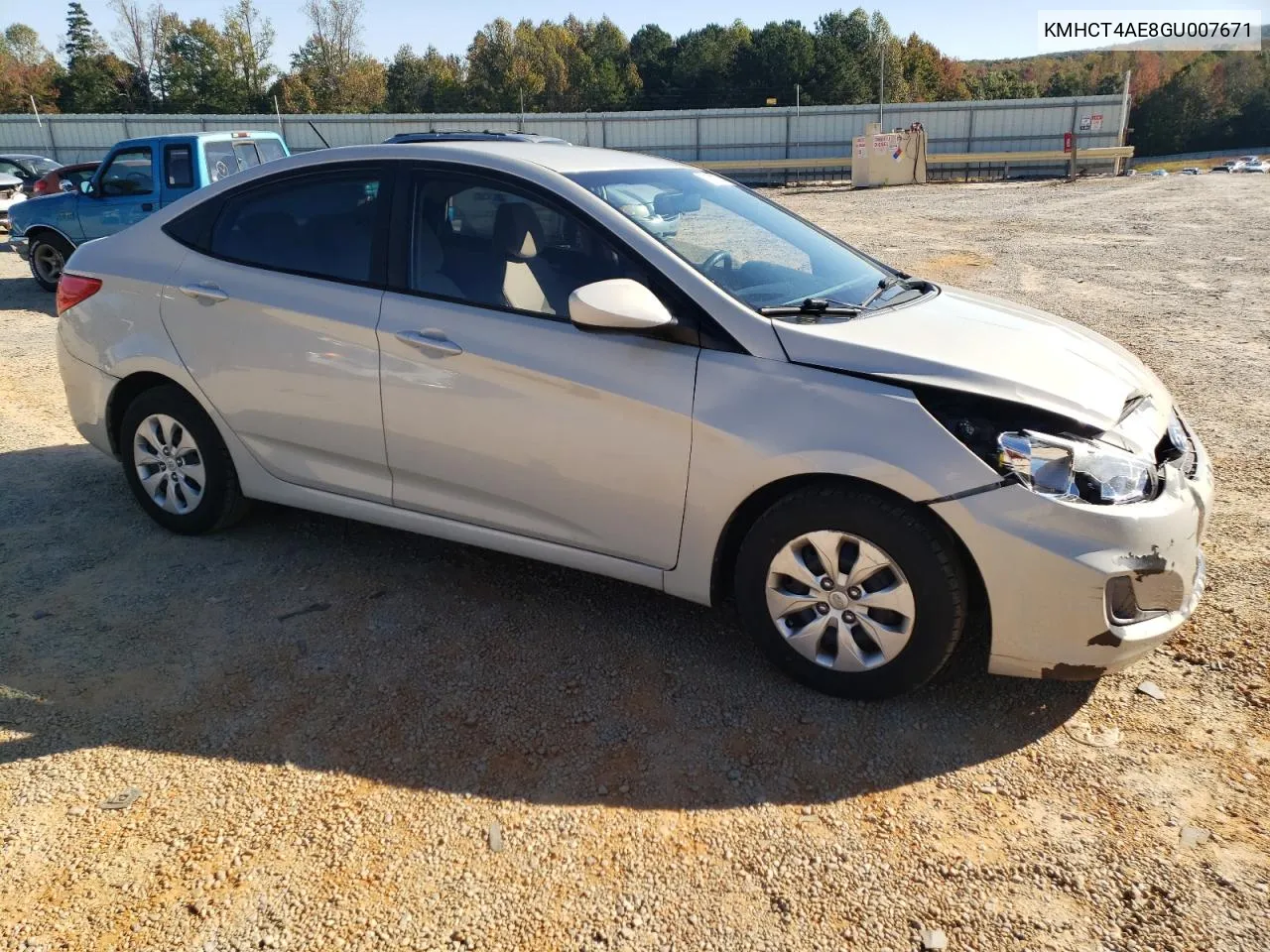 2016 Hyundai Accent Se VIN: KMHCT4AE8GU007671 Lot: 76767774