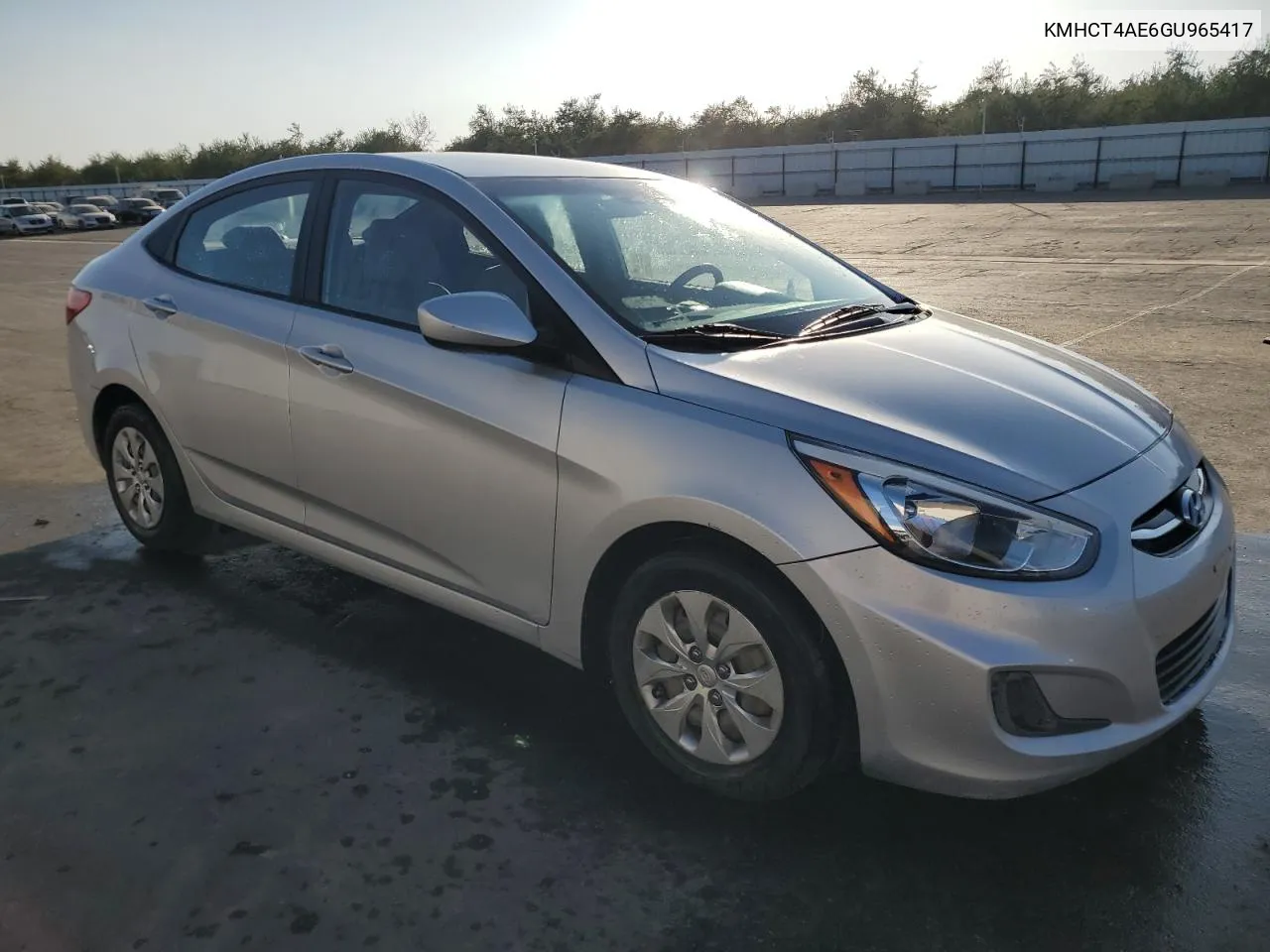 2016 Hyundai Accent Se VIN: KMHCT4AE6GU965417 Lot: 76902684