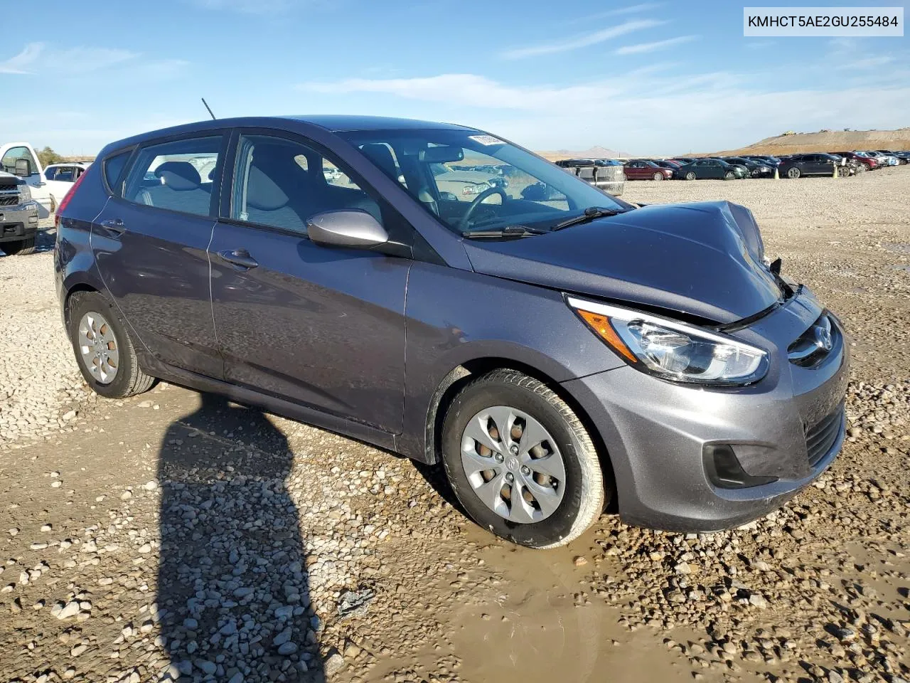 2016 Hyundai Accent Se VIN: KMHCT5AE2GU255484 Lot: 77018594