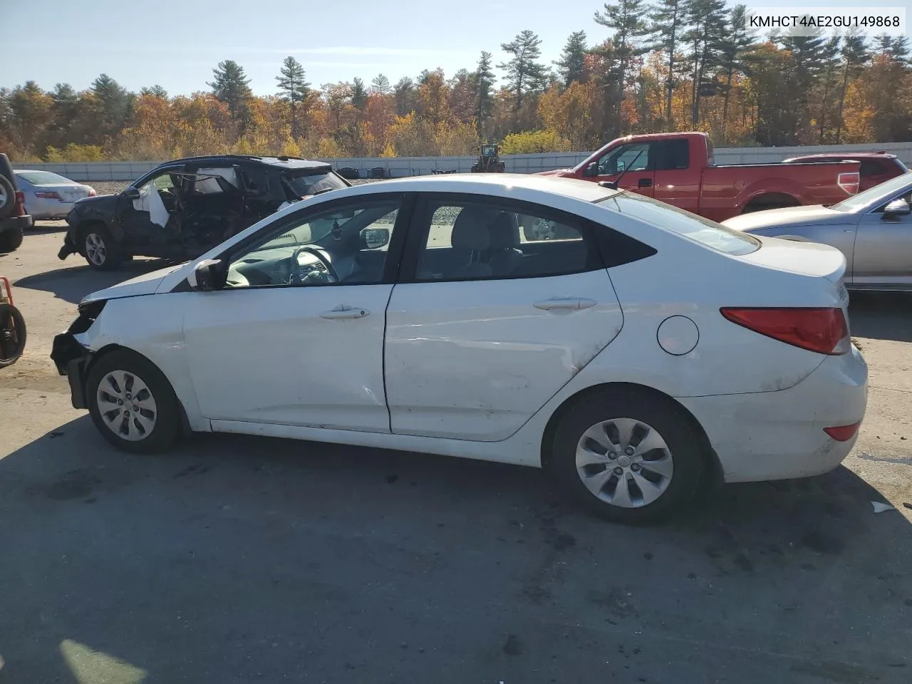 KMHCT4AE2GU149868 2016 Hyundai Accent Se