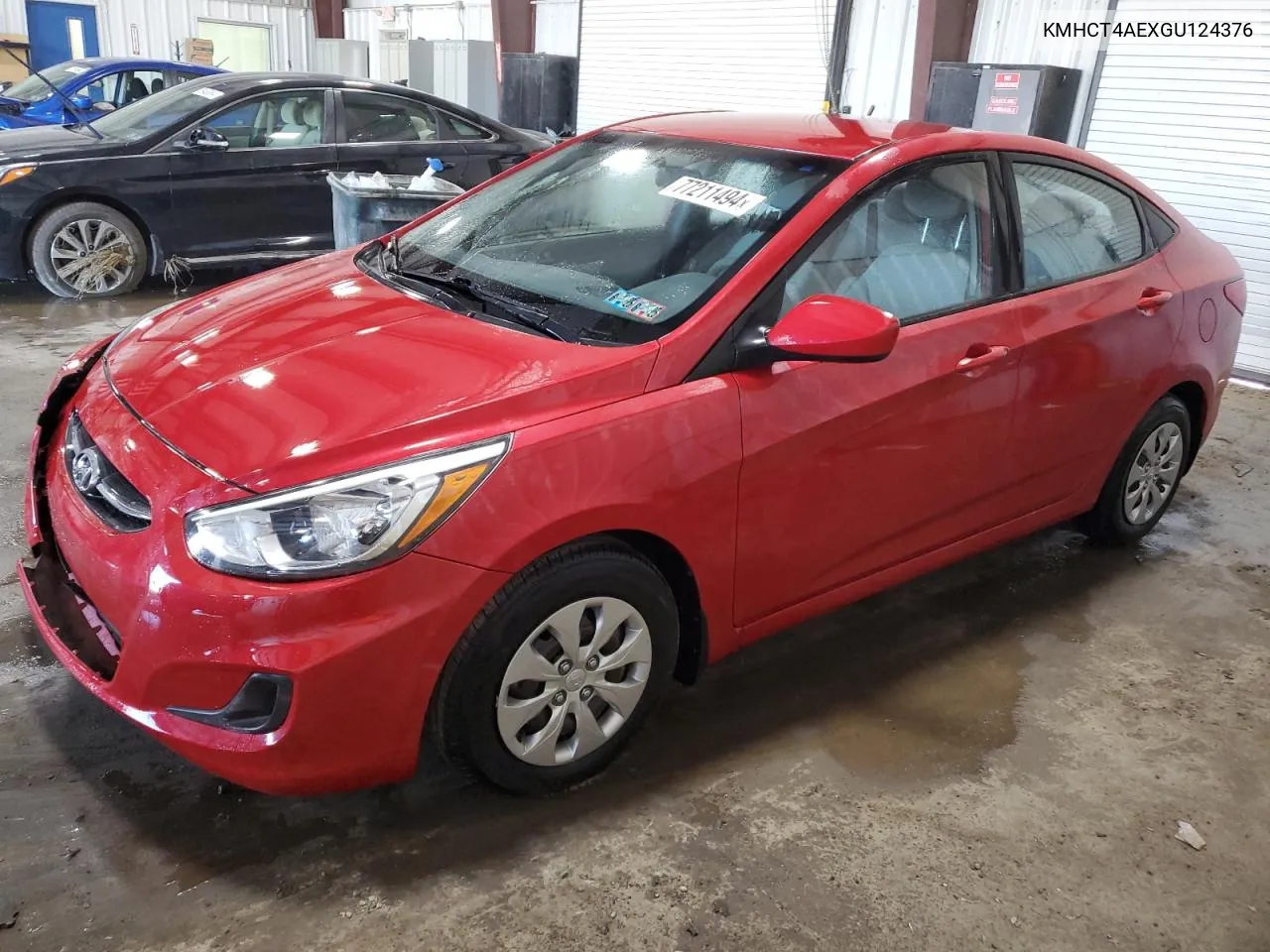 2016 Hyundai Accent Se VIN: KMHCT4AEXGU124376 Lot: 77211494