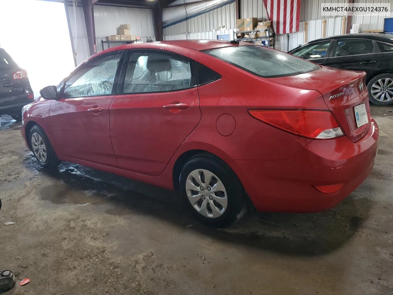 2016 Hyundai Accent Se VIN: KMHCT4AEXGU124376 Lot: 77211494