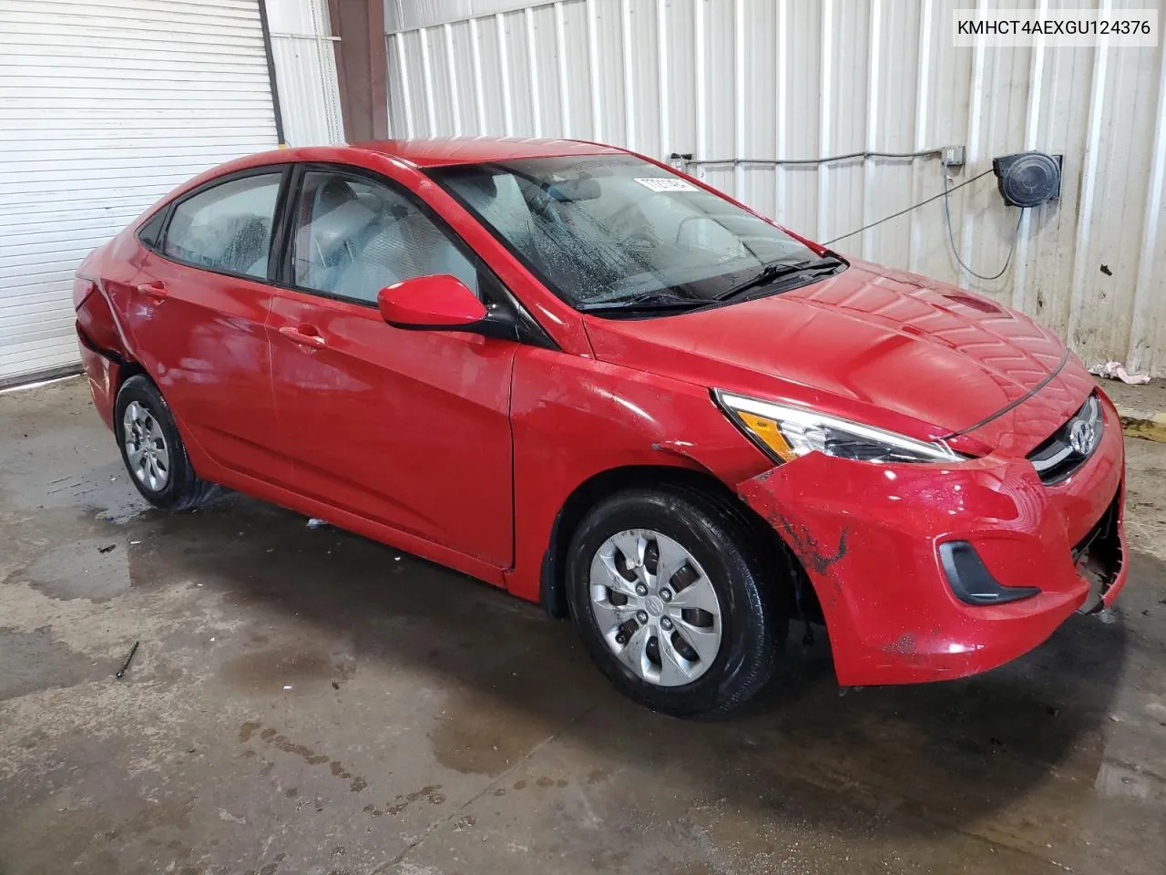 2016 Hyundai Accent Se VIN: KMHCT4AEXGU124376 Lot: 77211494