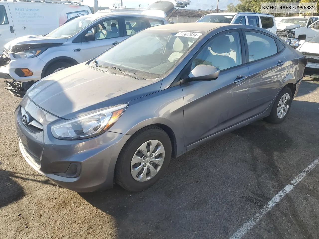 2016 Hyundai Accent Se VIN: KMHCT4AE8GU996832 Lot: 77364084