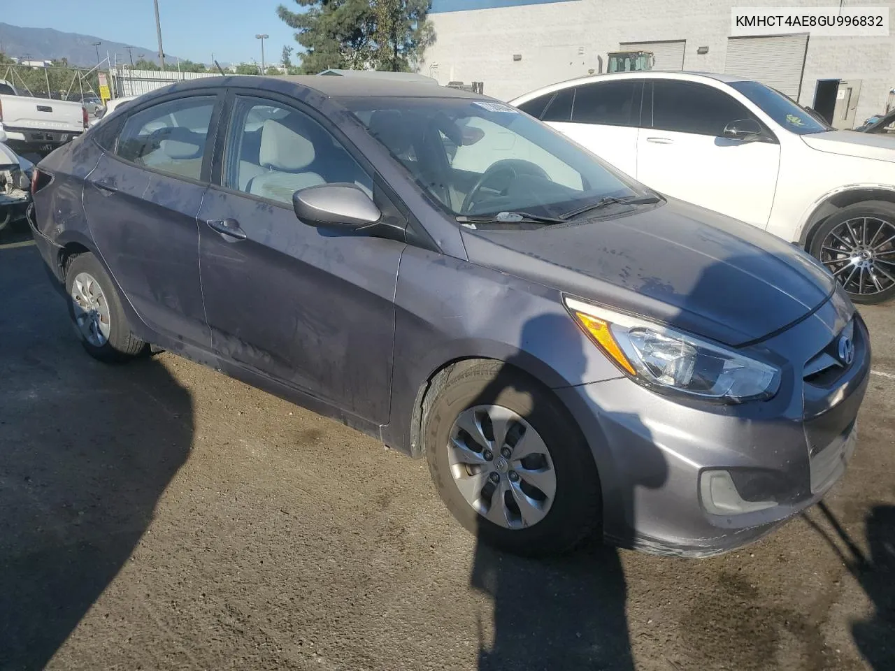 2016 Hyundai Accent Se VIN: KMHCT4AE8GU996832 Lot: 77364084