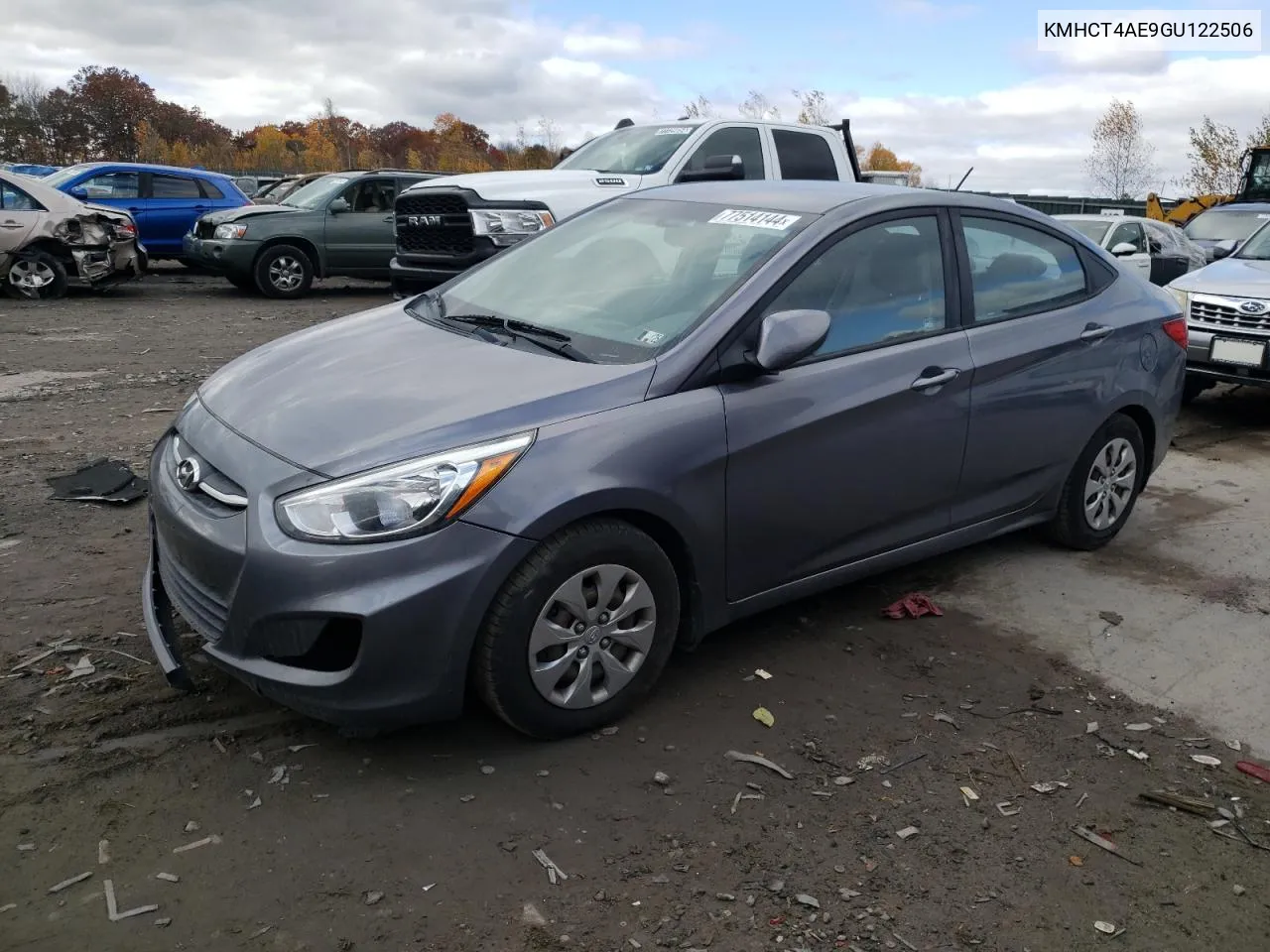 2016 Hyundai Accent Se VIN: KMHCT4AE9GU122506 Lot: 77514144