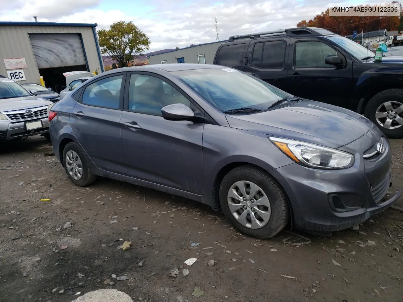 2016 Hyundai Accent Se VIN: KMHCT4AE9GU122506 Lot: 77514144