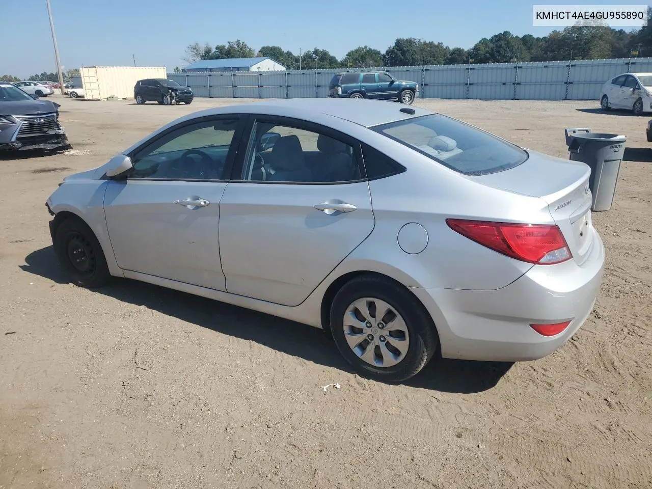 2016 Hyundai Accent Se VIN: KMHCT4AE4GU955890 Lot: 77798844