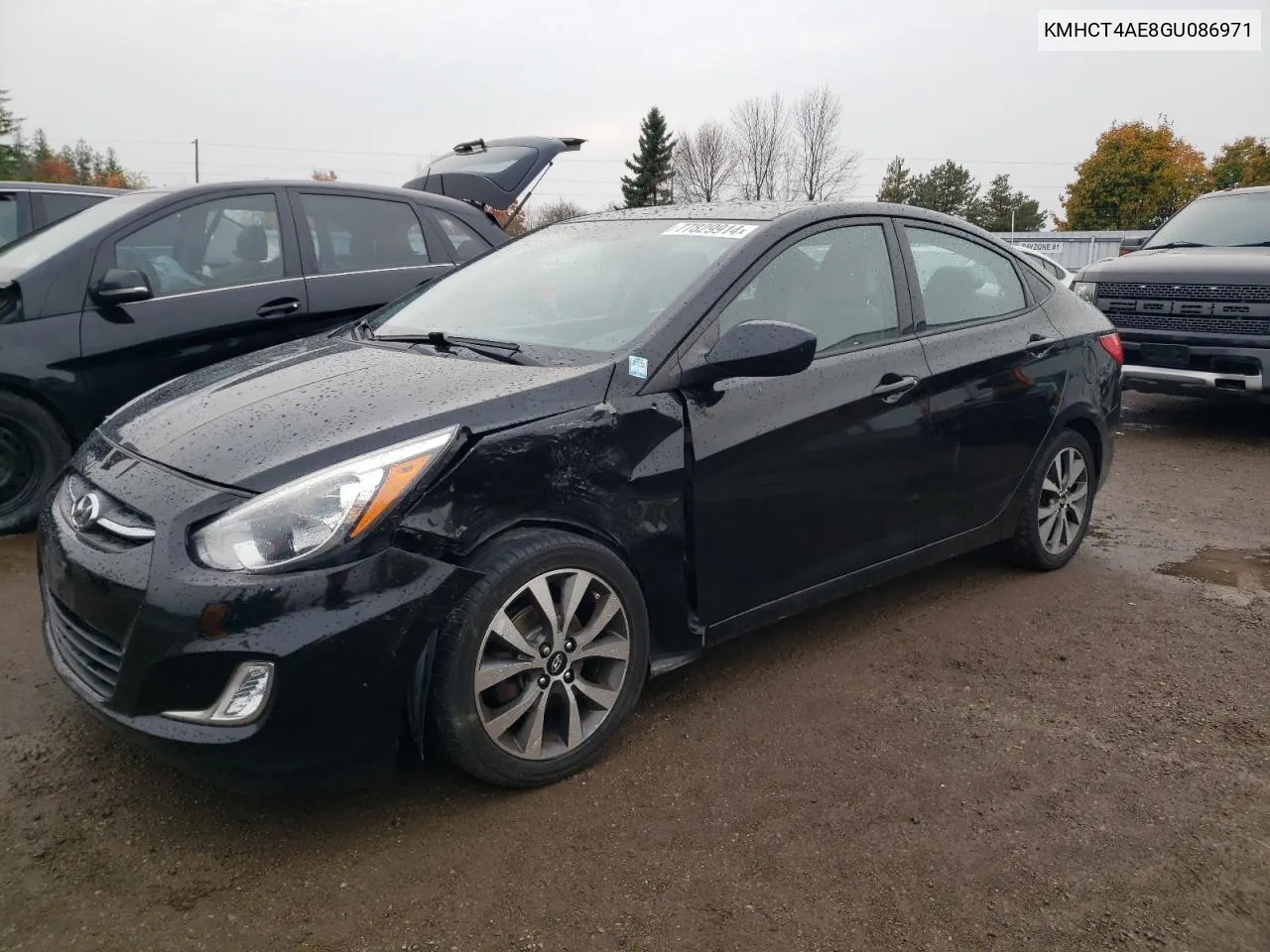 2016 Hyundai Accent Se VIN: KMHCT4AE8GU086971 Lot: 77829914