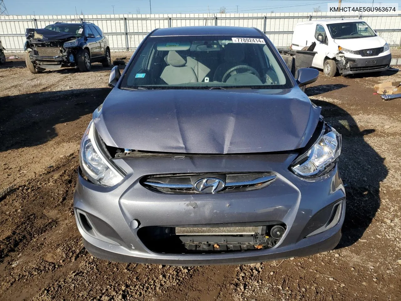 2016 Hyundai Accent Se VIN: KMHCT4AE5GU963674 Lot: 77892414