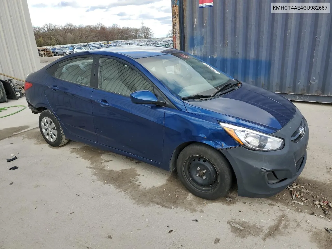 2016 Hyundai Accent Se VIN: KMHCT4AE4GU982667 Lot: 78104804