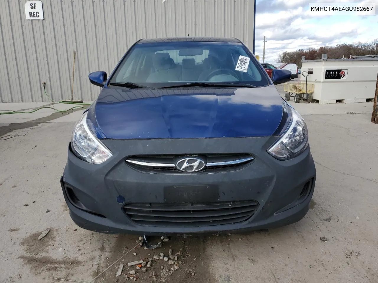 2016 Hyundai Accent Se VIN: KMHCT4AE4GU982667 Lot: 78104804