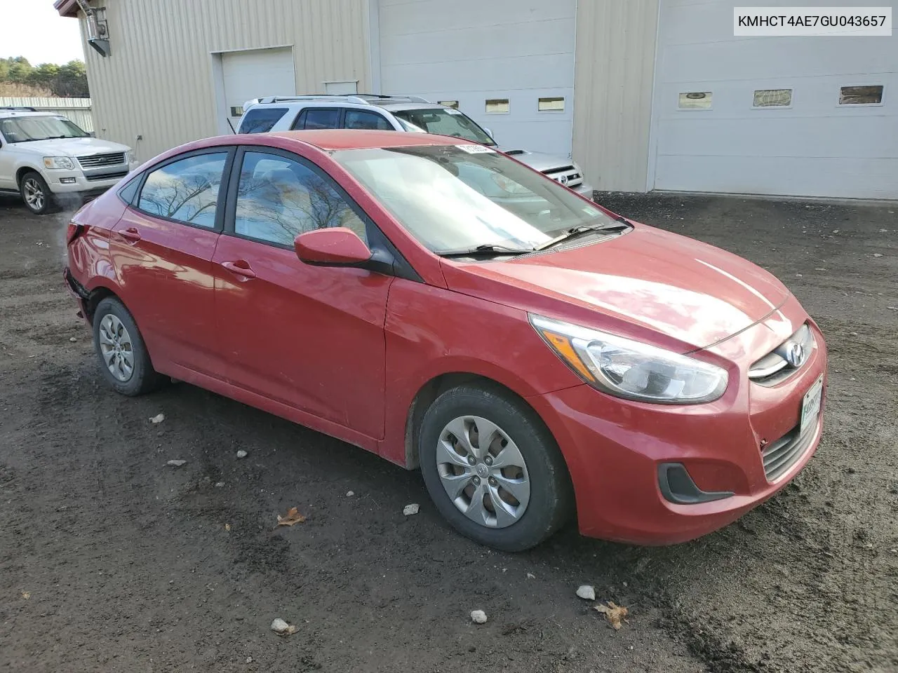 2016 Hyundai Accent Se VIN: KMHCT4AE7GU043657 Lot: 78126854