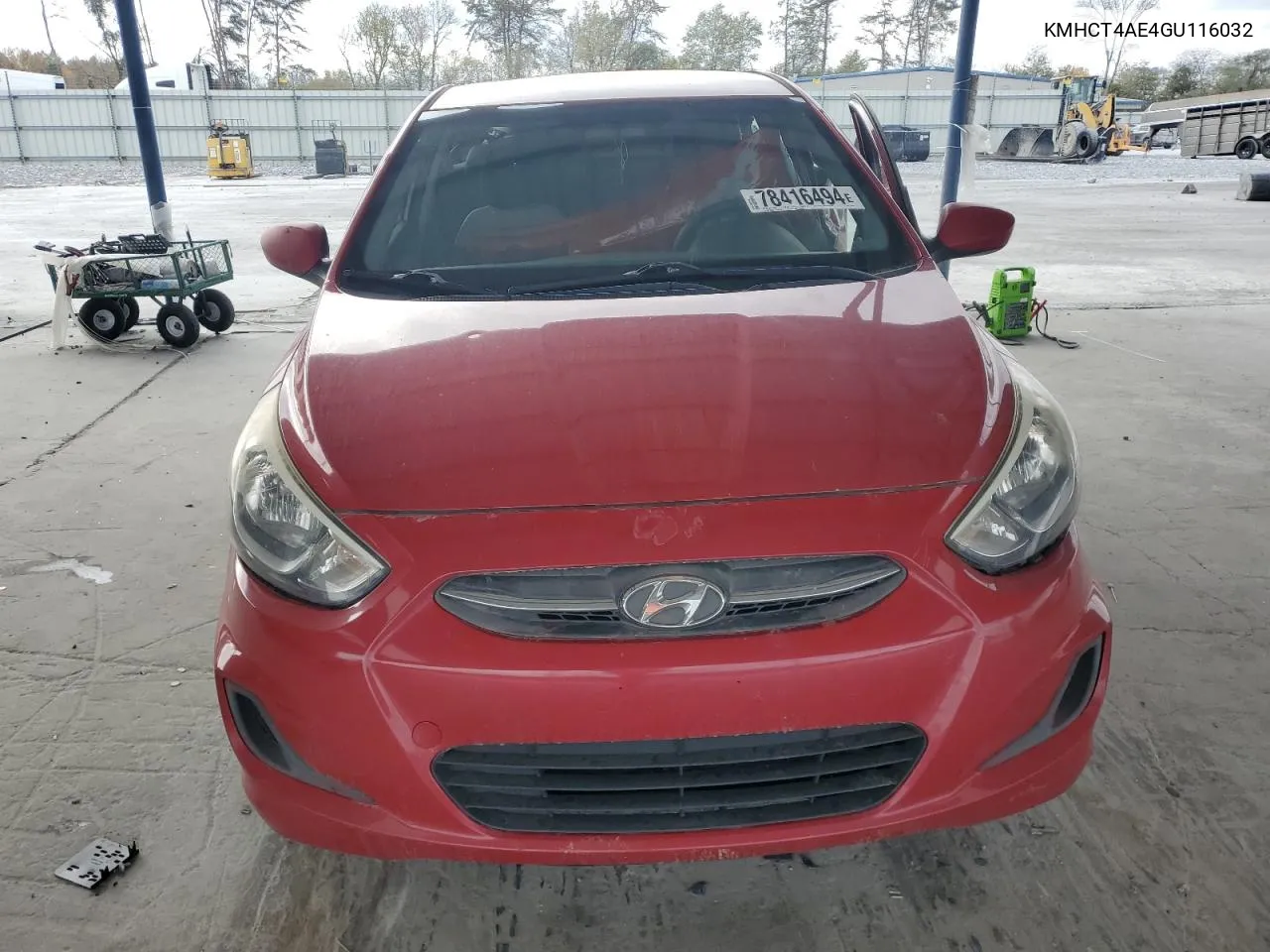 2016 Hyundai Accent Se VIN: KMHCT4AE4GU116032 Lot: 78416494