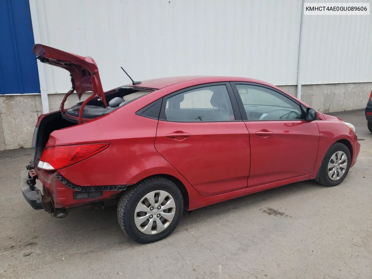 2016 Hyundai Accent Se VIN: KMHCT4AE0GU089606 Lot: 78474704