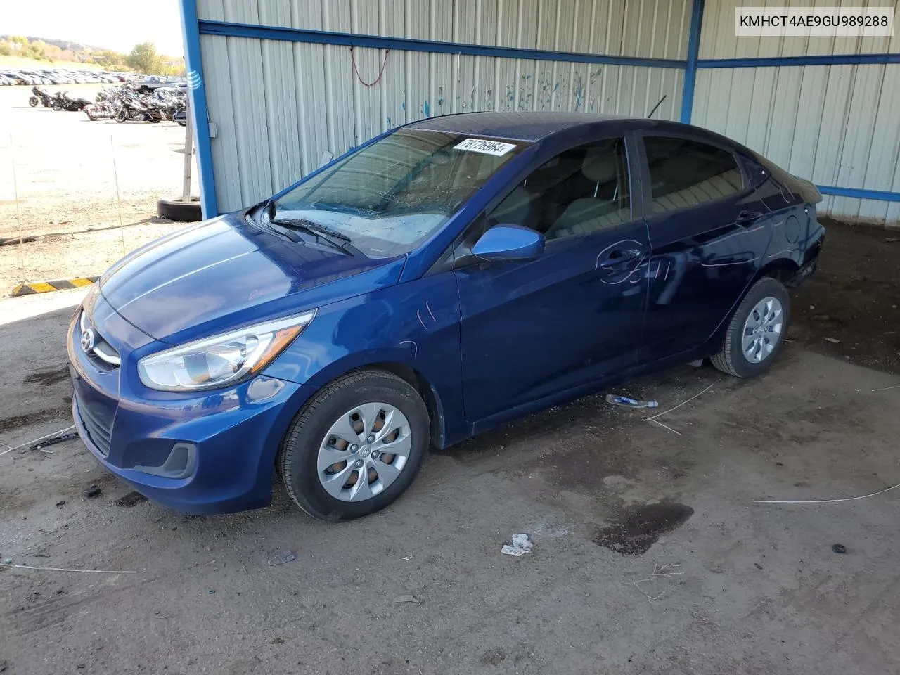 2016 Hyundai Accent Se VIN: KMHCT4AE9GU989288 Lot: 78726964