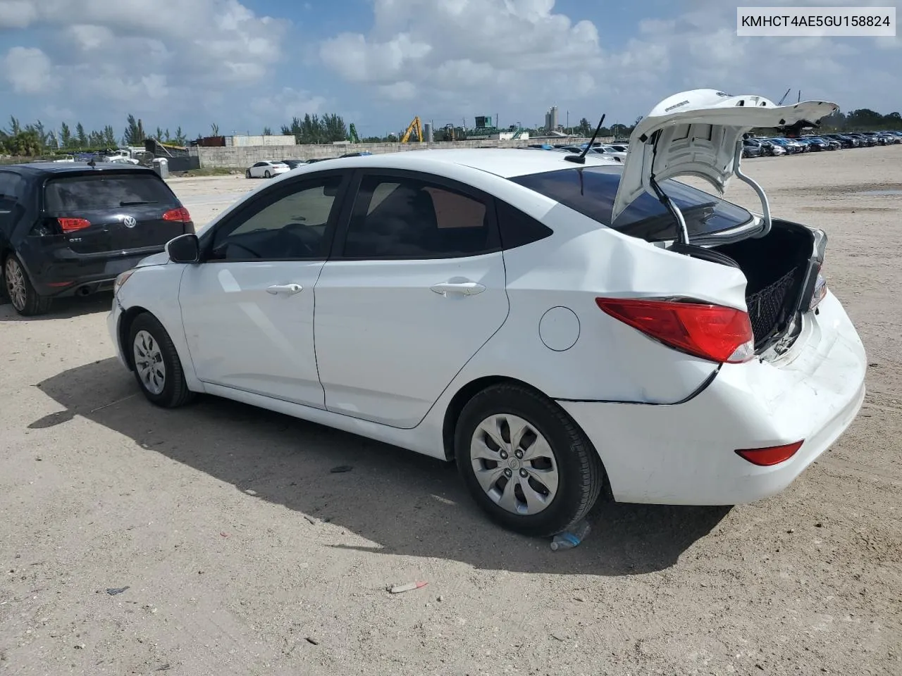 2016 Hyundai Accent Se VIN: KMHCT4AE5GU158824 Lot: 78855914