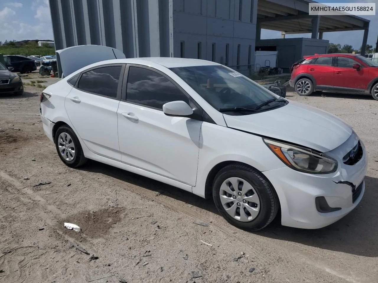 2016 Hyundai Accent Se VIN: KMHCT4AE5GU158824 Lot: 78855914