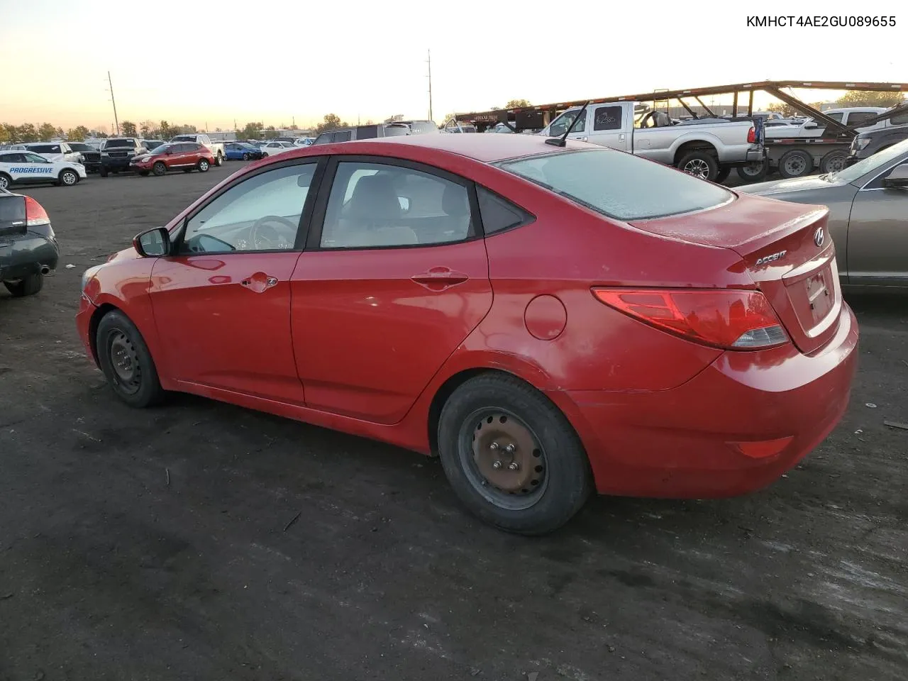 2016 Hyundai Accent Se VIN: KMHCT4AE2GU089655 Lot: 78949304