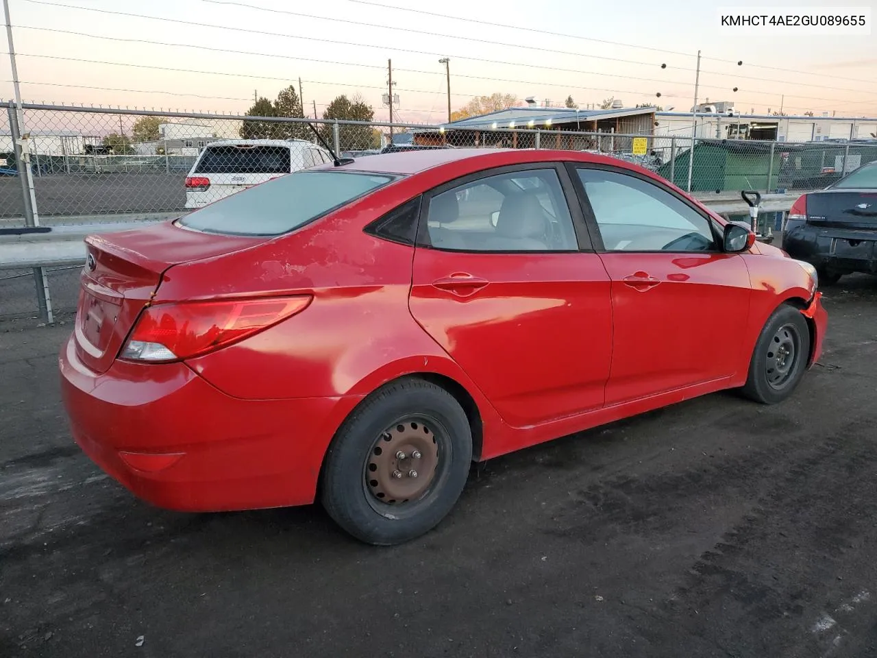 2016 Hyundai Accent Se VIN: KMHCT4AE2GU089655 Lot: 78949304