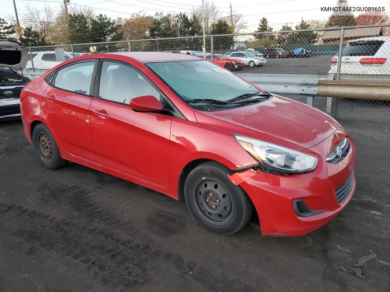 2016 Hyundai Accent Se VIN: KMHCT4AE2GU089655 Lot: 78949304