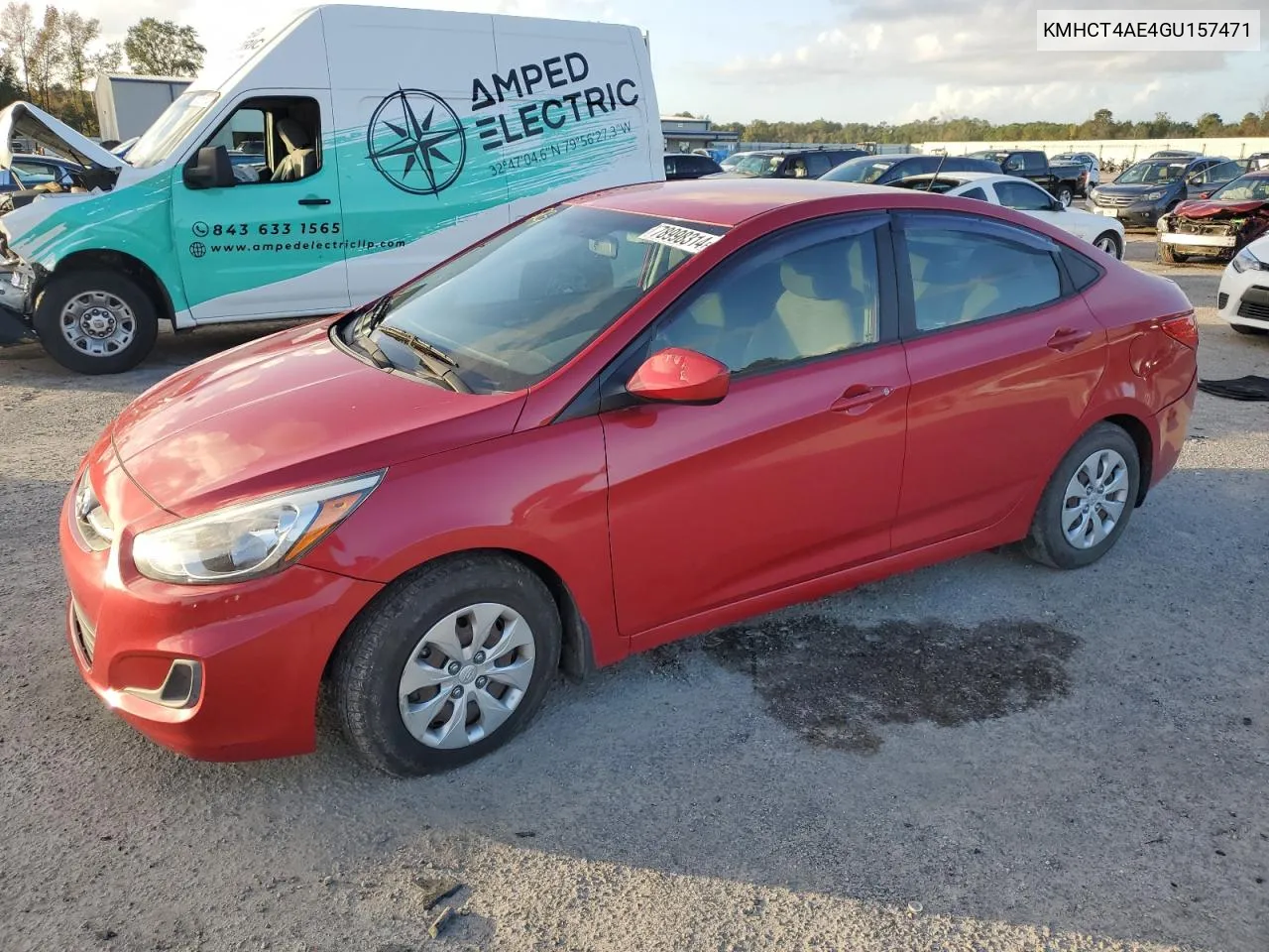 2016 Hyundai Accent Se VIN: KMHCT4AE4GU157471 Lot: 78998314