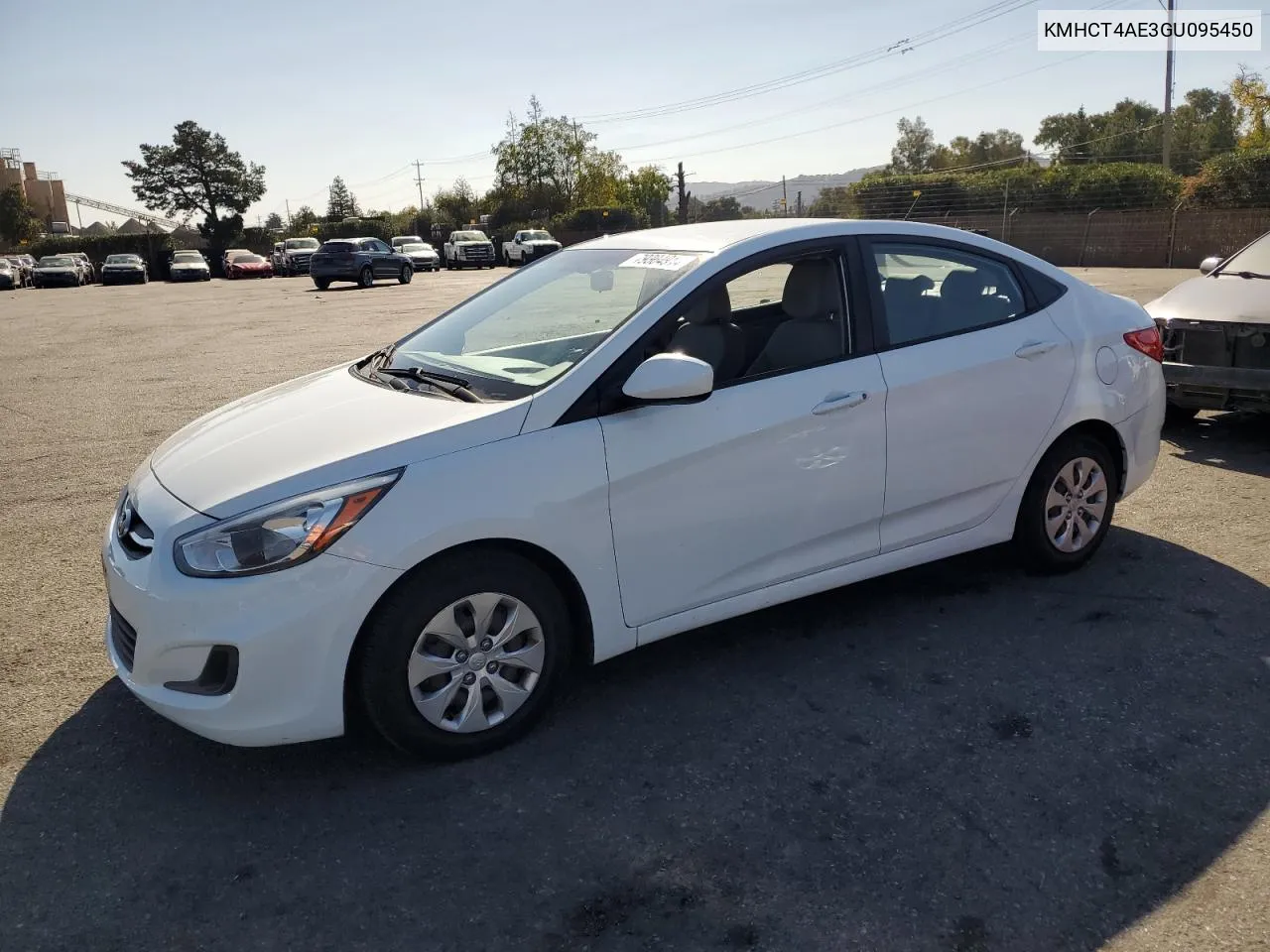 2016 Hyundai Accent Se VIN: KMHCT4AE3GU095450 Lot: 79304914