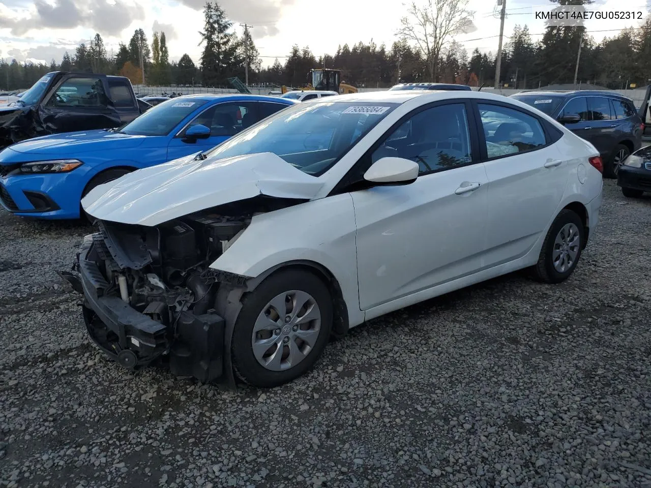 2016 Hyundai Accent Se VIN: KMHCT4AE7GU052312 Lot: 79365084