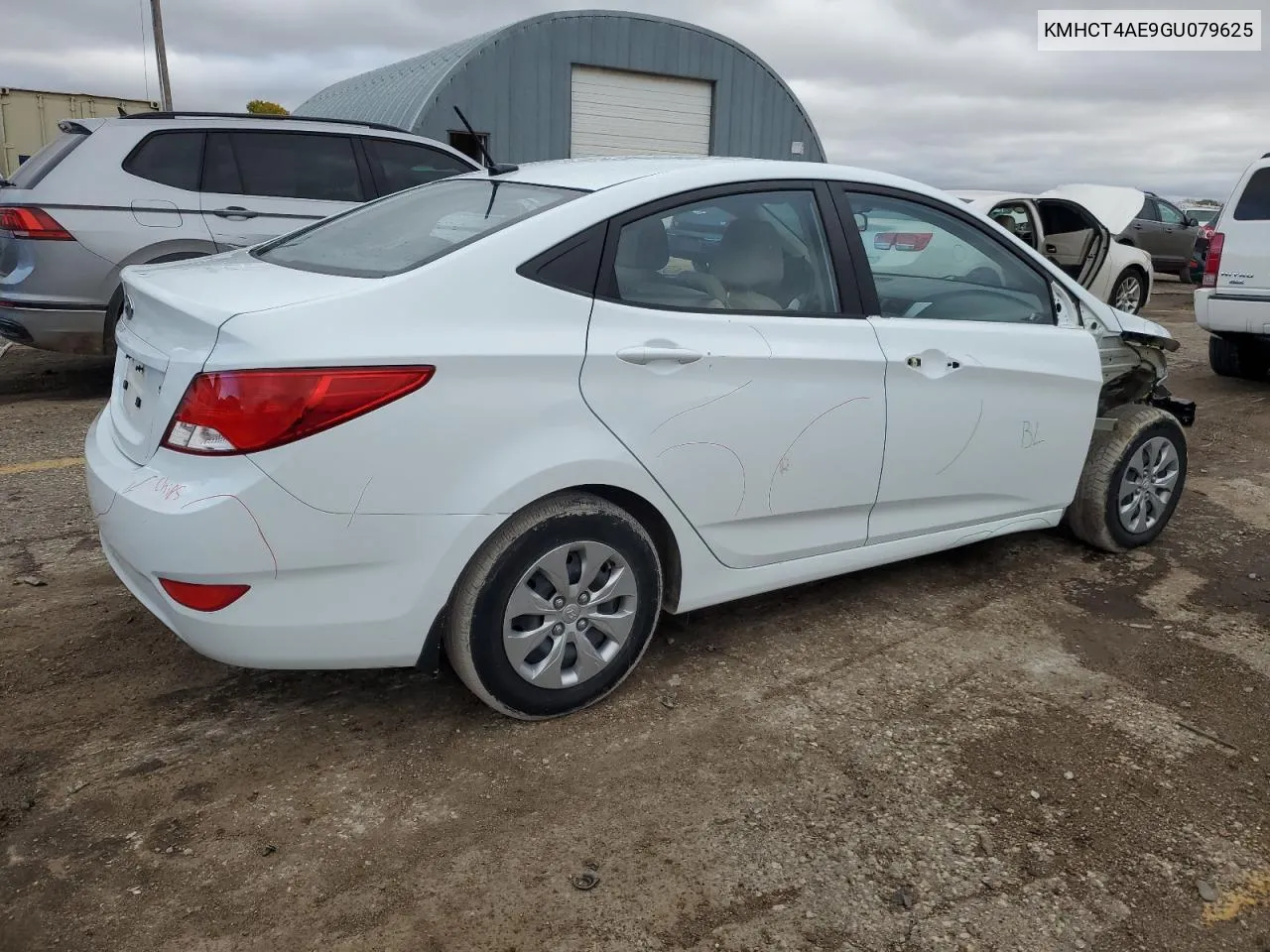 2016 Hyundai Accent Se VIN: KMHCT4AE9GU079625 Lot: 79410454