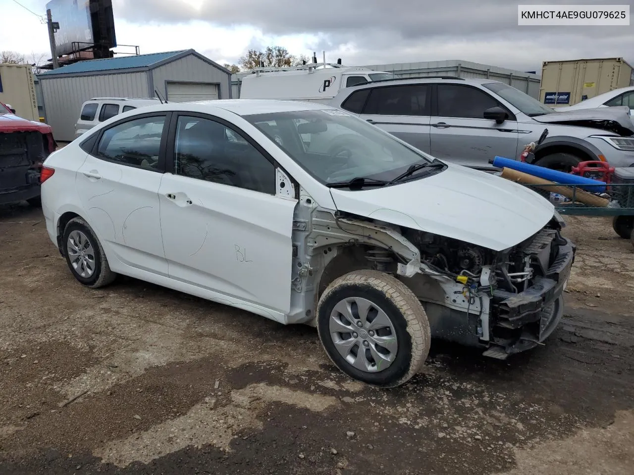 2016 Hyundai Accent Se VIN: KMHCT4AE9GU079625 Lot: 79410454