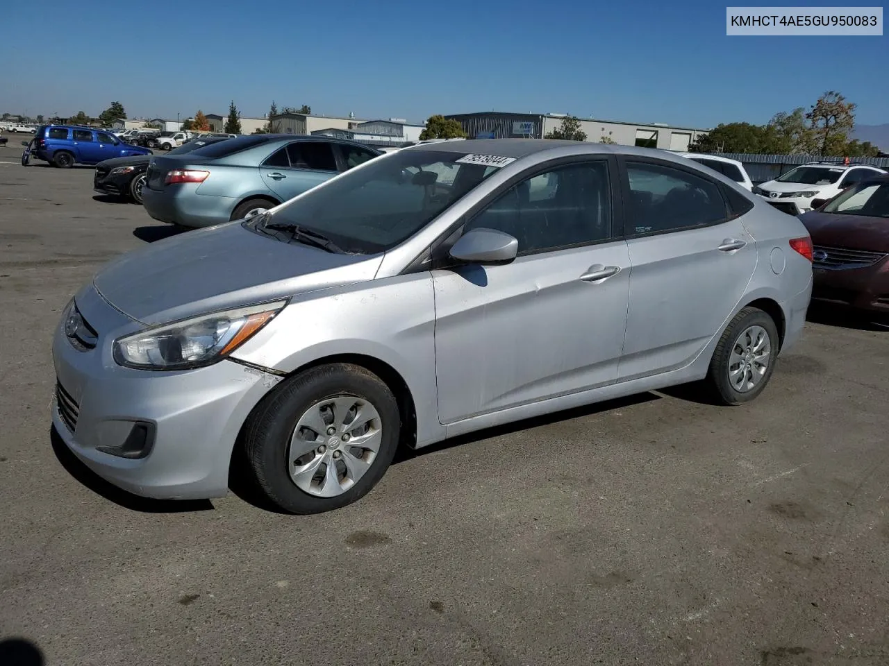 2016 Hyundai Accent Se VIN: KMHCT4AE5GU950083 Lot: 79579044