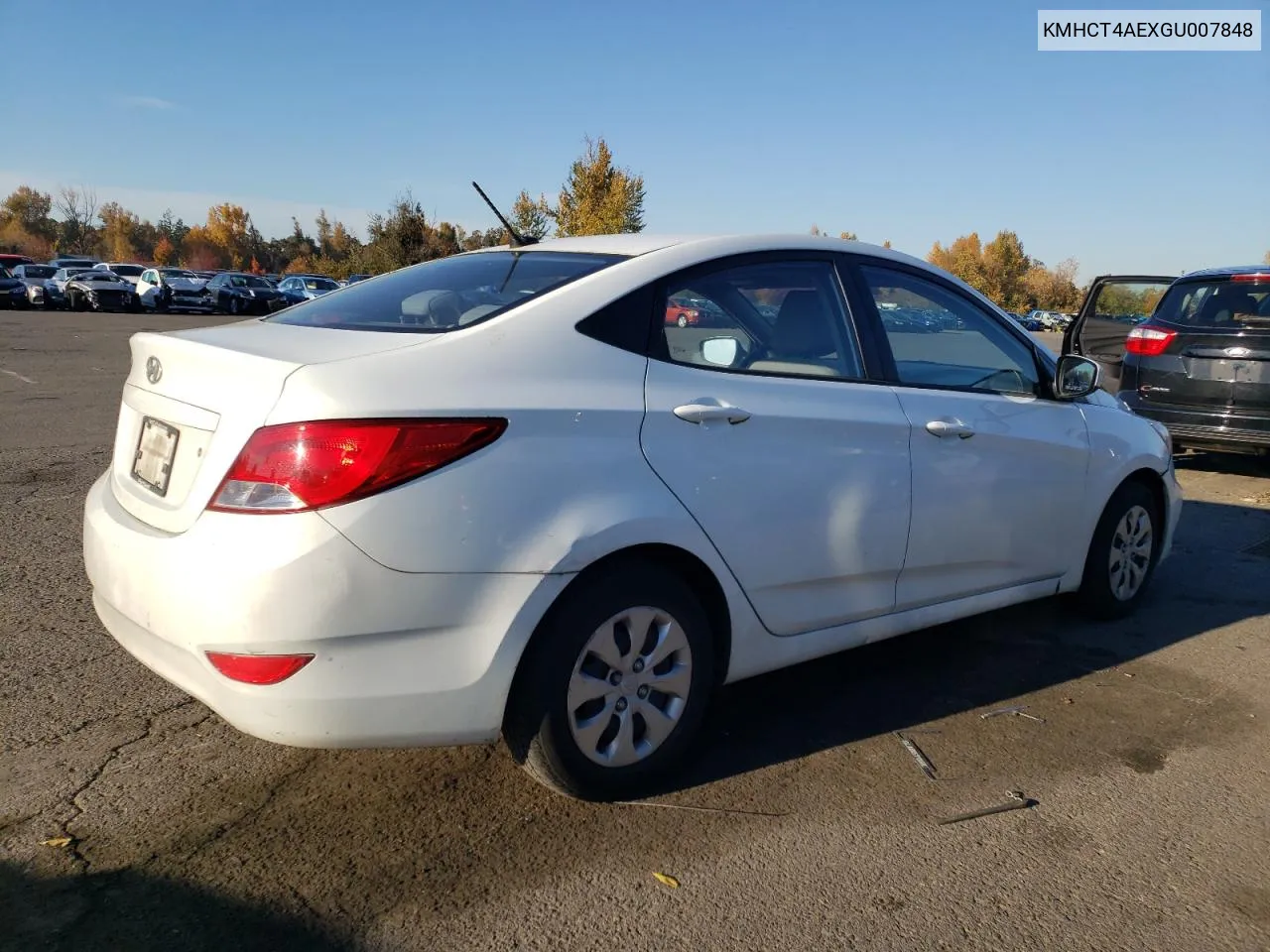 2016 Hyundai Accent Se VIN: KMHCT4AEXGU007848 Lot: 79893084