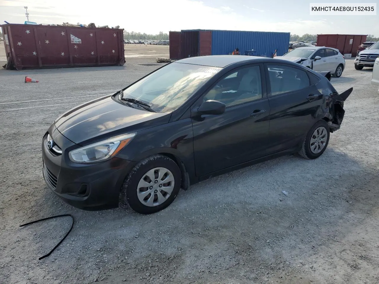 2016 Hyundai Accent Se VIN: KMHCT4AE8GU152435 Lot: 80159414