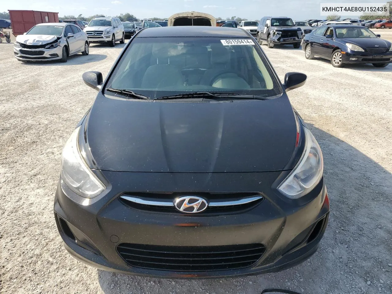 2016 Hyundai Accent Se VIN: KMHCT4AE8GU152435 Lot: 80159414