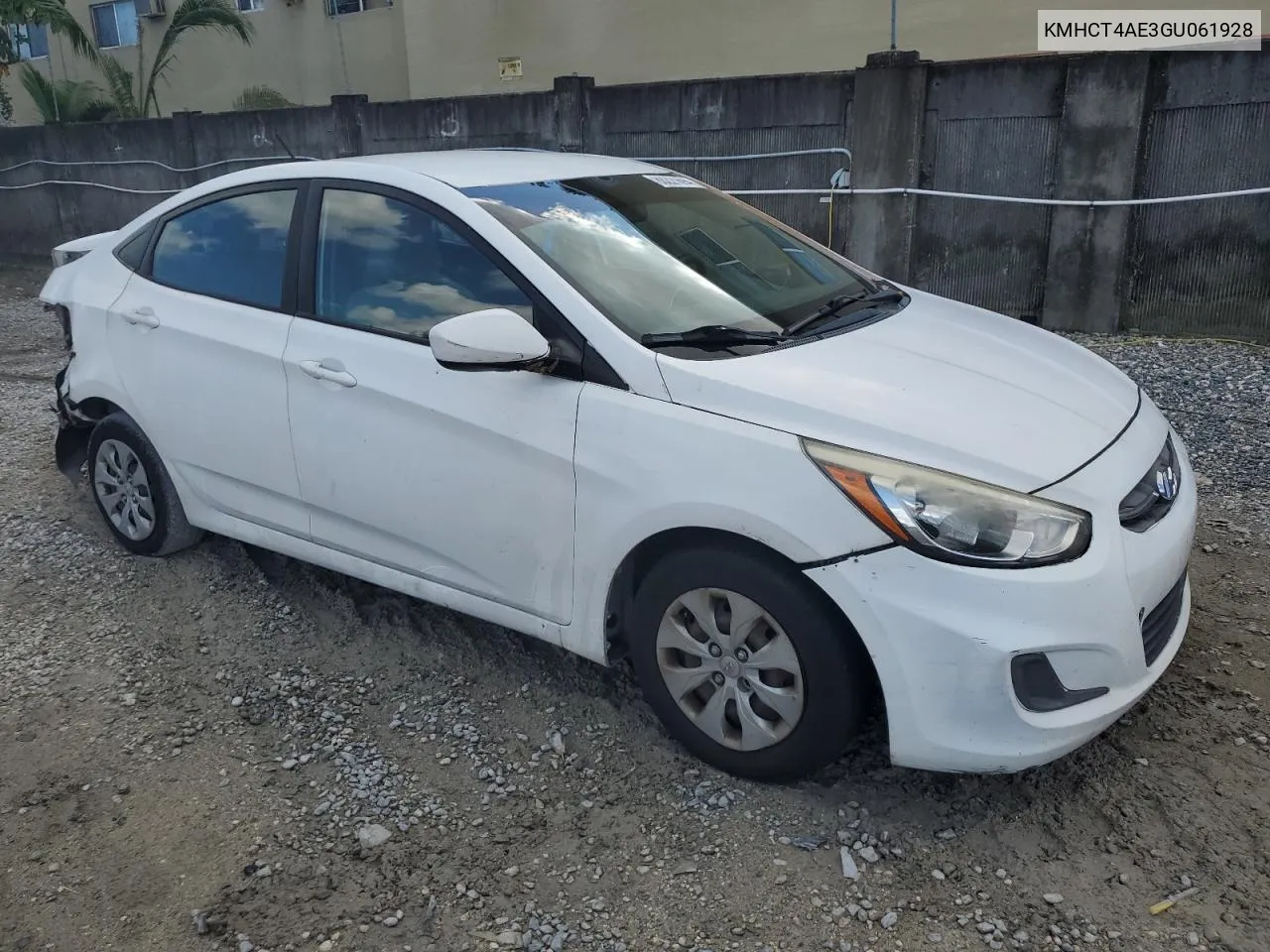 2016 Hyundai Accent Se VIN: KMHCT4AE3GU061928 Lot: 80221694