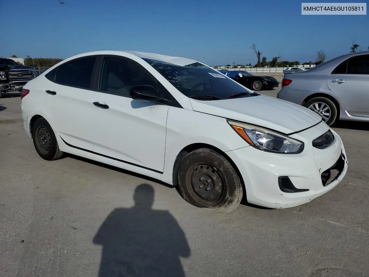 2016 Hyundai Accent Se VIN: KMHCT4AE6GU105811 Lot: 80269764