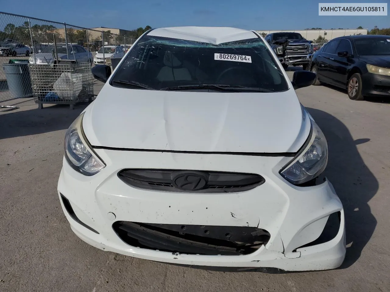 2016 Hyundai Accent Se VIN: KMHCT4AE6GU105811 Lot: 80269764