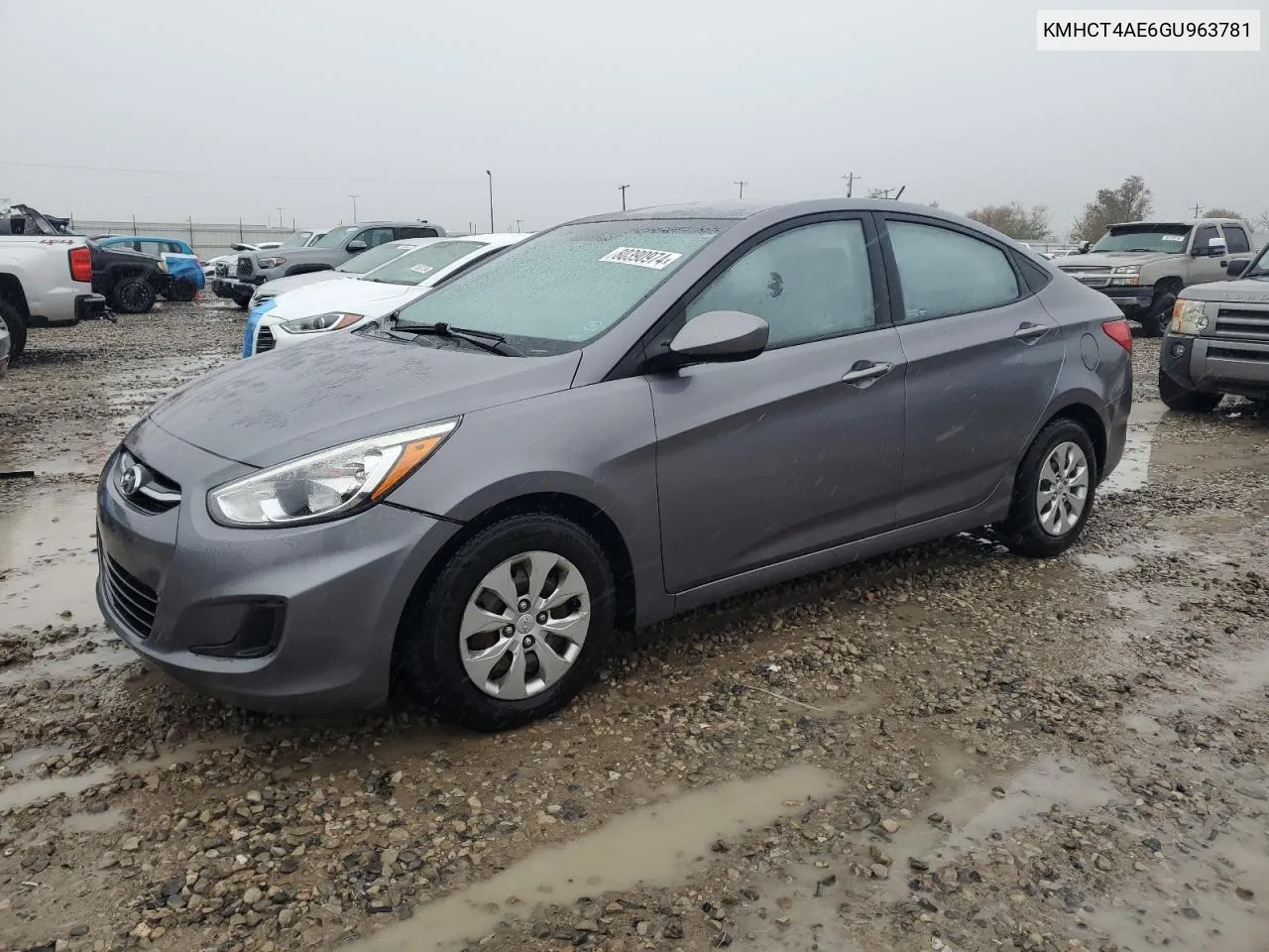 2016 Hyundai Accent Se VIN: KMHCT4AE6GU963781 Lot: 80390974