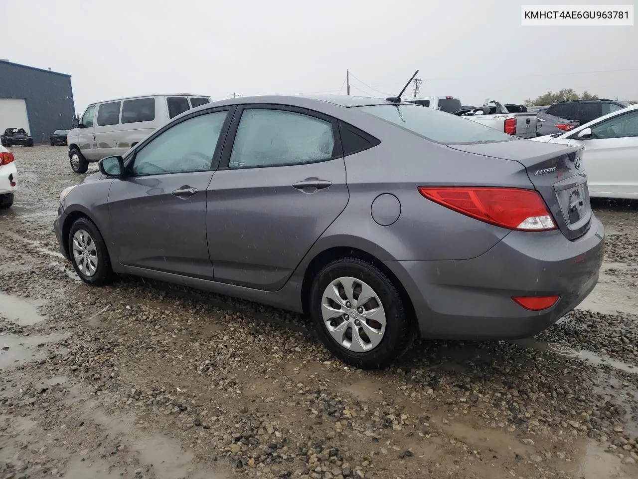 2016 Hyundai Accent Se VIN: KMHCT4AE6GU963781 Lot: 80390974