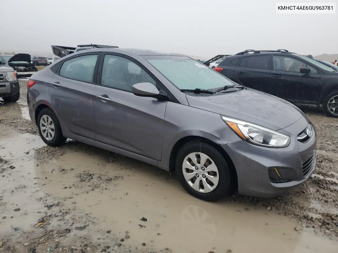 2016 Hyundai Accent Se VIN: KMHCT4AE6GU963781 Lot: 80390974