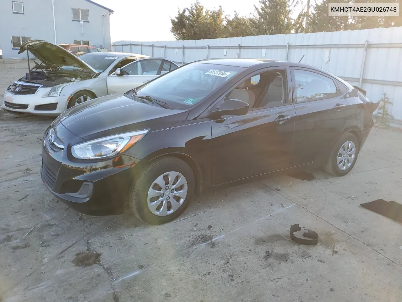 2016 Hyundai Accent Se VIN: KMHCT4AE2GU026748 Lot: 80722044