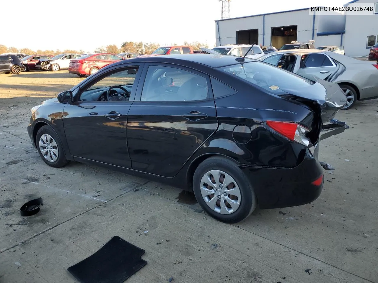 2016 Hyundai Accent Se VIN: KMHCT4AE2GU026748 Lot: 80722044