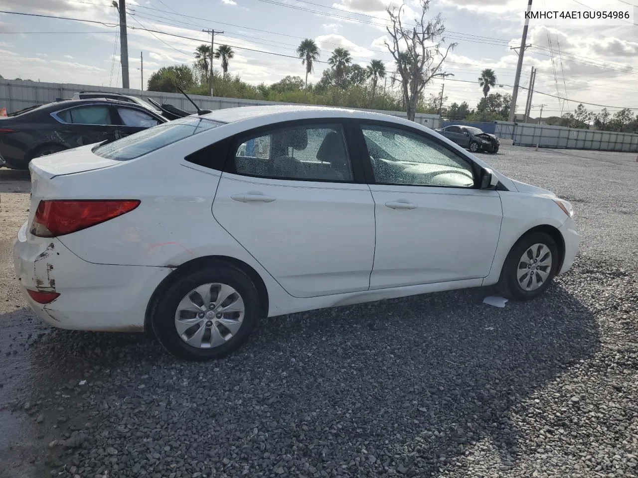 2016 Hyundai Accent Se VIN: KMHCT4AE1GU954986 Lot: 80979084